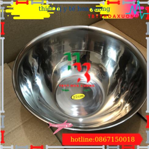 [Hàng Cao Cấp ] Bát Inox Đựng Nước Size 22cm Spa Dùng Cho Cây Bát Nước