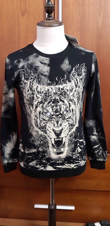 Áo nỉ nam dài tay in hình