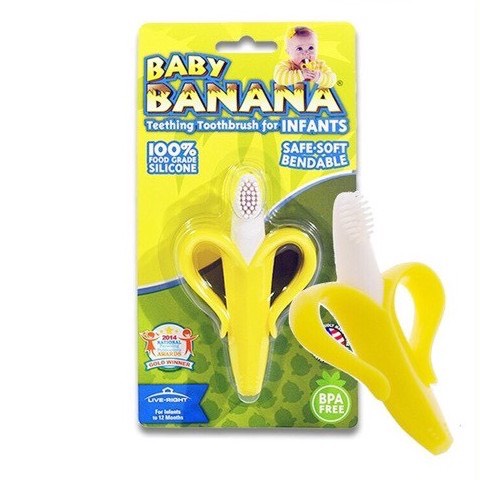 Gặm Nướu Hình Chuối Cho Bé Baby Banana - Gặm Nướu Chuối Giảm Ngứa Nướu - Sạch Răng Lợi