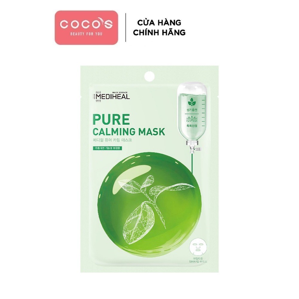 [Mã COSCOCOT4 -8% đơn 250K] Mặt Nạ Dịu Da Se Khít Lỗ Chân Lông Mediheal Mask 20ml - Pure Calming