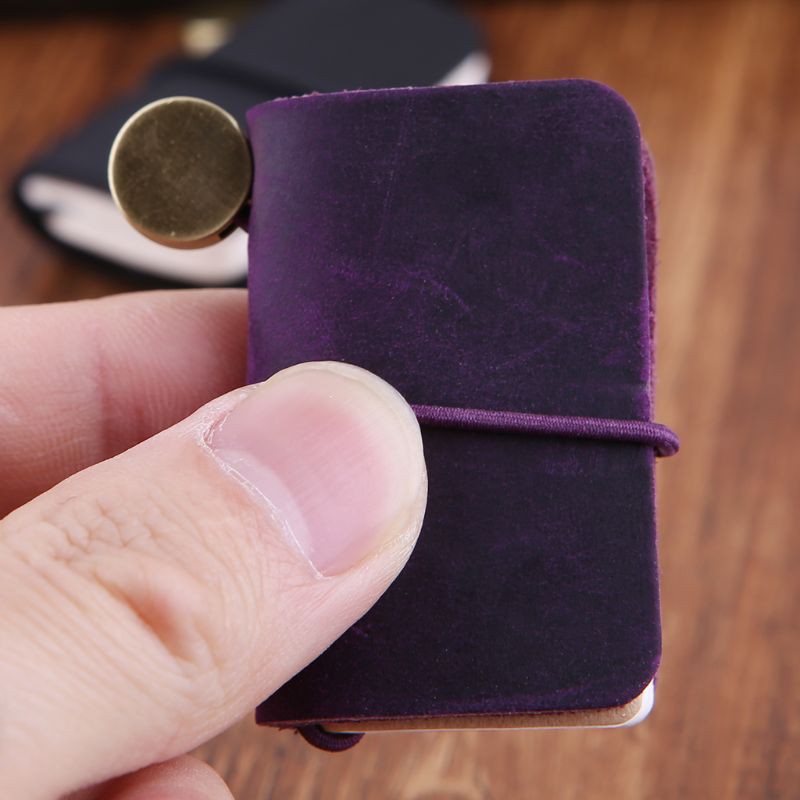 Sổ tay bìa da nhỏ xinh xắn làm thủ công đáng yêu