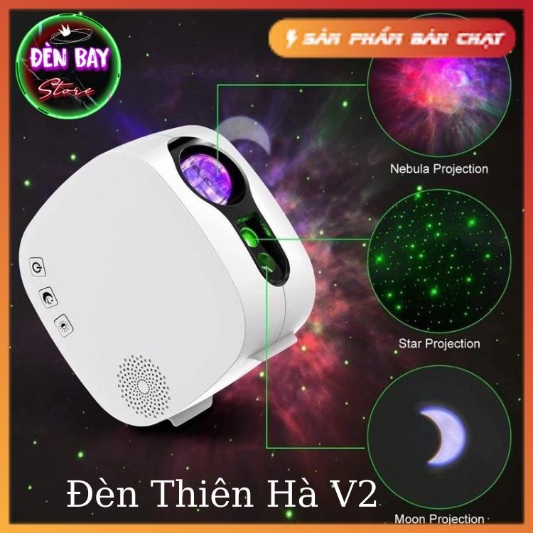 Đèn Thiên Hà V2 Chiếu Bầu Trời Sao Version 2 Galaxy Kết Hợp Loa Bluetooth Dùng Cho Phòng Ngủ