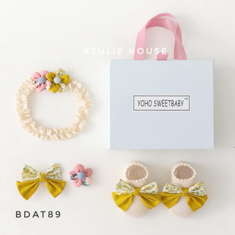 SET BĂNG ĐÔ - KẸP TÓC - TẤT 4 in 1 BDAT89