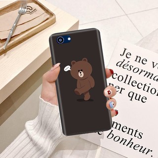 Ốp lưng Oppo Reno 2F Viền dẻo TPU hình Gấu Nâu Cute