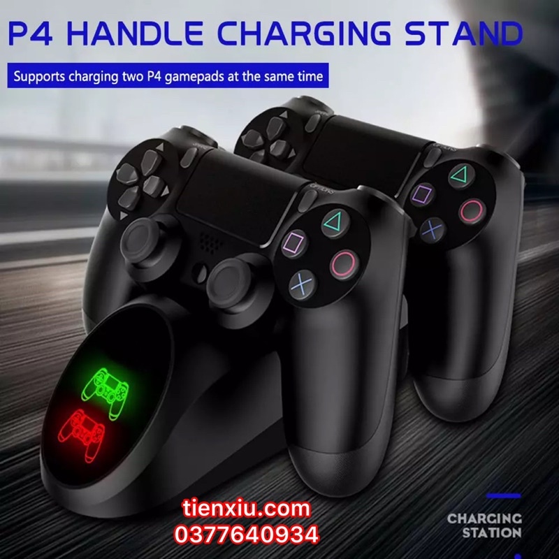 Dock sạc tay cầm Ps4 Slim Pro Ps4 Fat Ipega đa năng dùng các củ sạc thông dụng qua