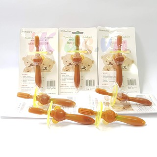 Bàn chải tập đánh răng silicone Cmbear cho bé.