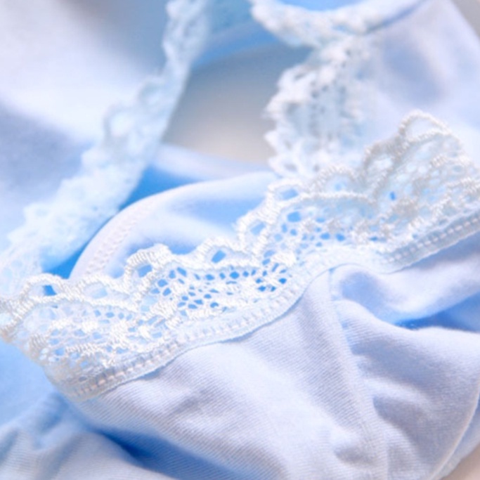 Quần lót cotton Varsbaby n006 thoáng mát êm ái viền ren quyến rũ cho nữ
