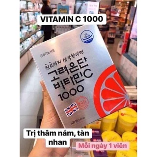 (CÓ BILL) Vitamin C EUNDAN 1000mg 120v