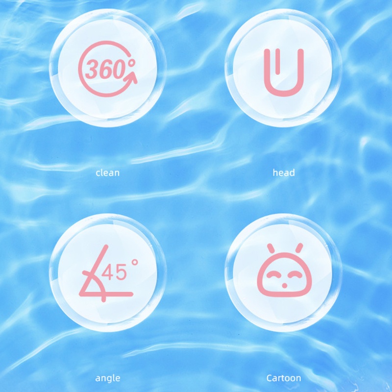 Bàn Chải Đánh Răng Bằng Silicon Hình Chữ U Họa Tiết Hoạt Hình Cho Bé