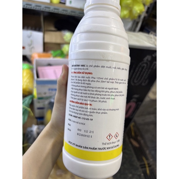 Thuốc diệt muỗi thế hệ mới - Bifenstar 10SC chai 1 lít