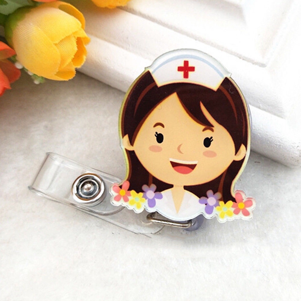 Dây Đeo Thẻ Tên Dễ Thương Cho Bác Sĩ, Điều Dưỡng, Y tá, Gắn Túi Áo Có Dây Kéo Dài, Tiện Dụng, Phụ kiện home 5950