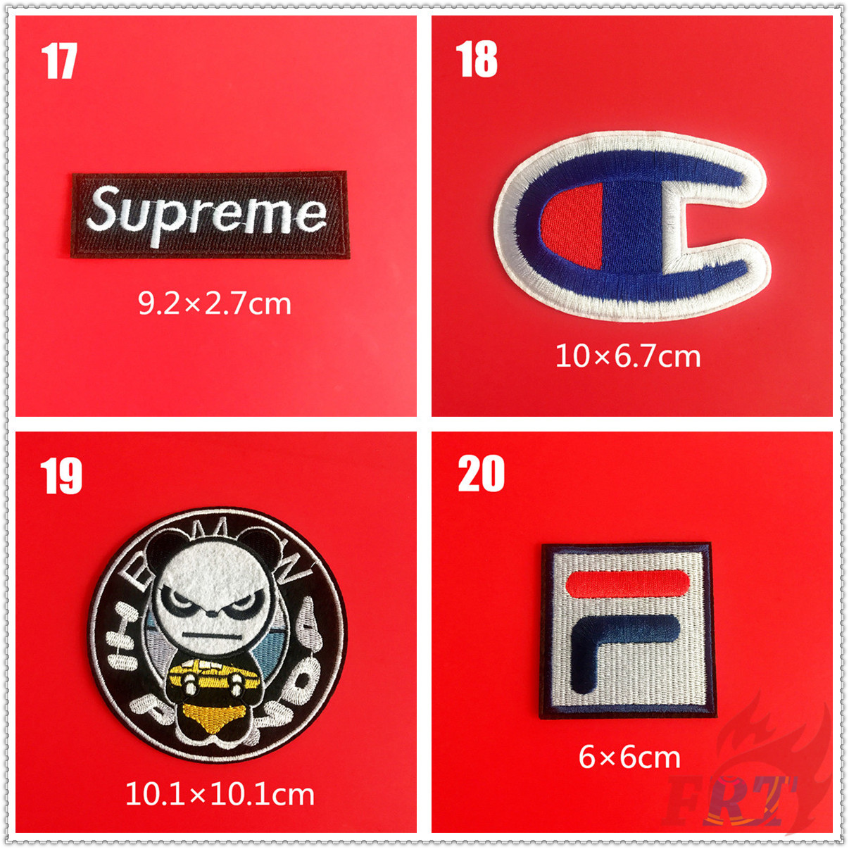 ✿ Fashion Brand Series 04 Iron-on Patch ✿ 1Pc Diy Embroidery Patch Iron on Sew on Badges Patches