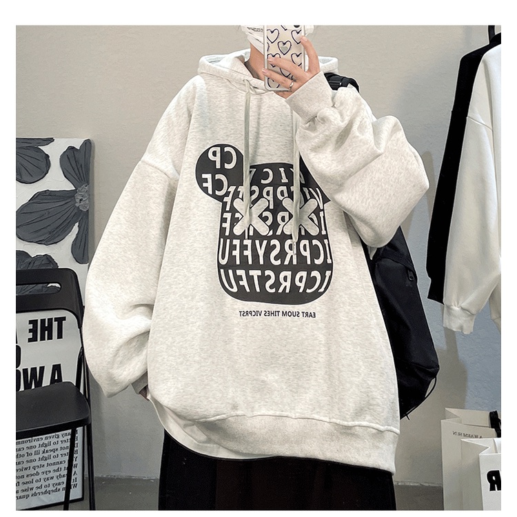 Áo Sweater Chuột RICK phong cách Ulzzang Hàn Quốc tay dài họa tiết in hình cá tính CoolZ C010 | BigBuy360 - bigbuy360.vn