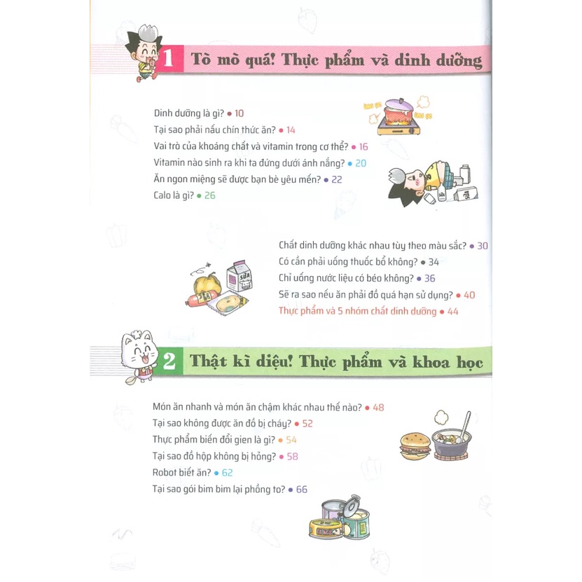 Sách Quiz! Khoa Học Kì Thú: Thực Phẩm Dinh Dưỡng