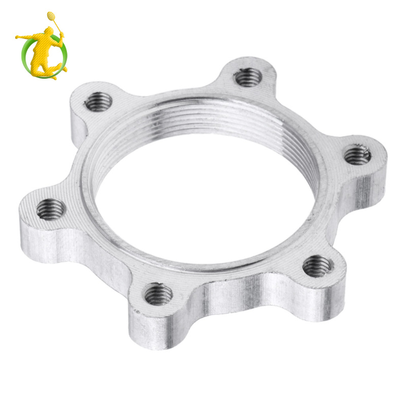 [Fitness]Bike Hub Lock Nut Flange Thread Disc Brakes Adaptor Bicycle Disk Rotor Tray