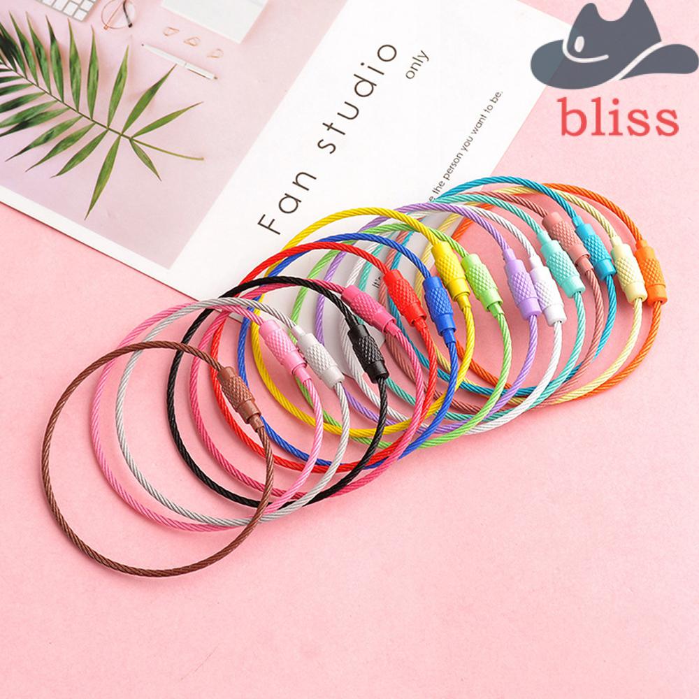 Bộ 5 / 10 Móc Khóa Dây Thừng Xoay Được Nhiều Màu Sắc
