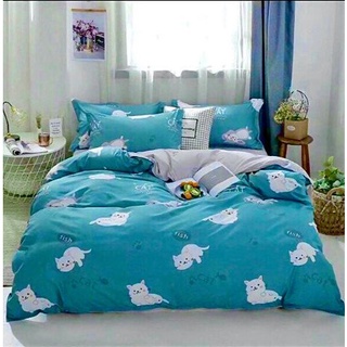 Ga trải giường bọc đệm 1m8x2m được chọn mẫu,mèo xanh
