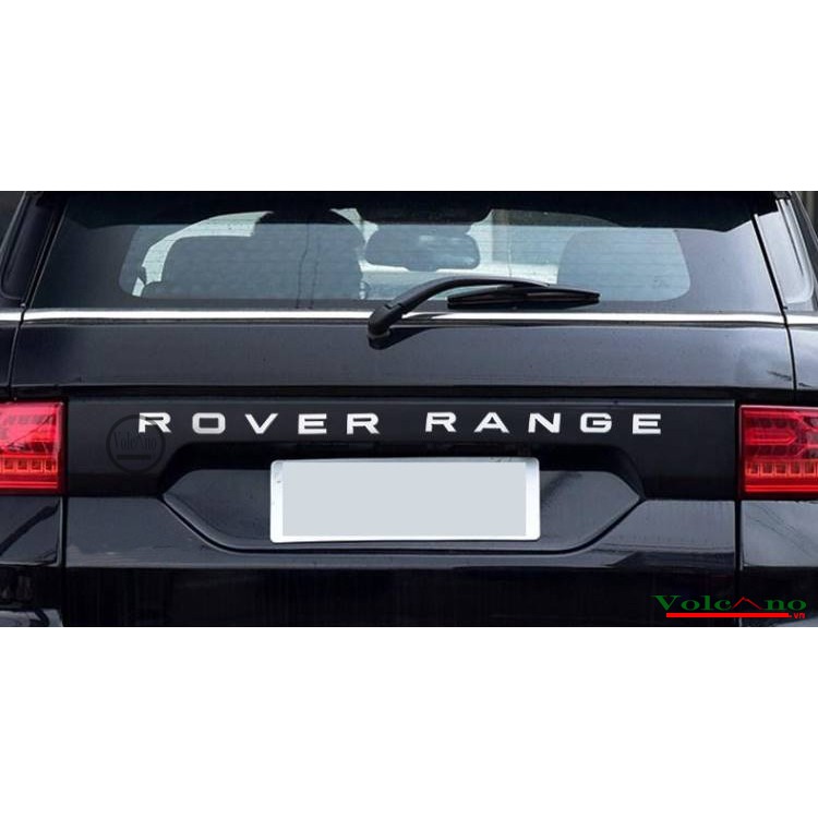 Tem logo chữ nổi RANGE ROVER dán tráng trí xe