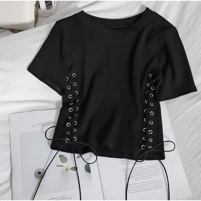 Áo croptop đan dây sườn | BigBuy360 - bigbuy360.vn