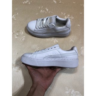 Giày thể thao sneaker trắng trơn
