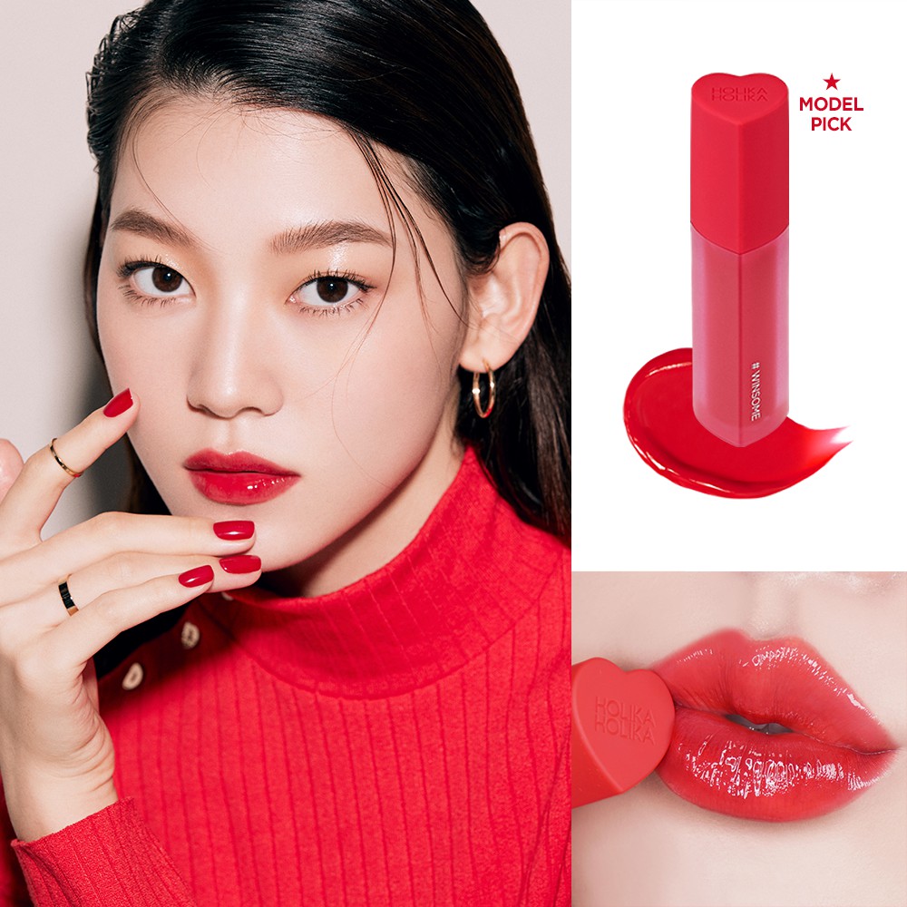 Son môi Tint Hàn Quốc Holika Holika màu sắc tươi trẻ cấp ẩm lâu trôi chống thấm nước giữ môi luôn mềm mướt căng mọng 3g