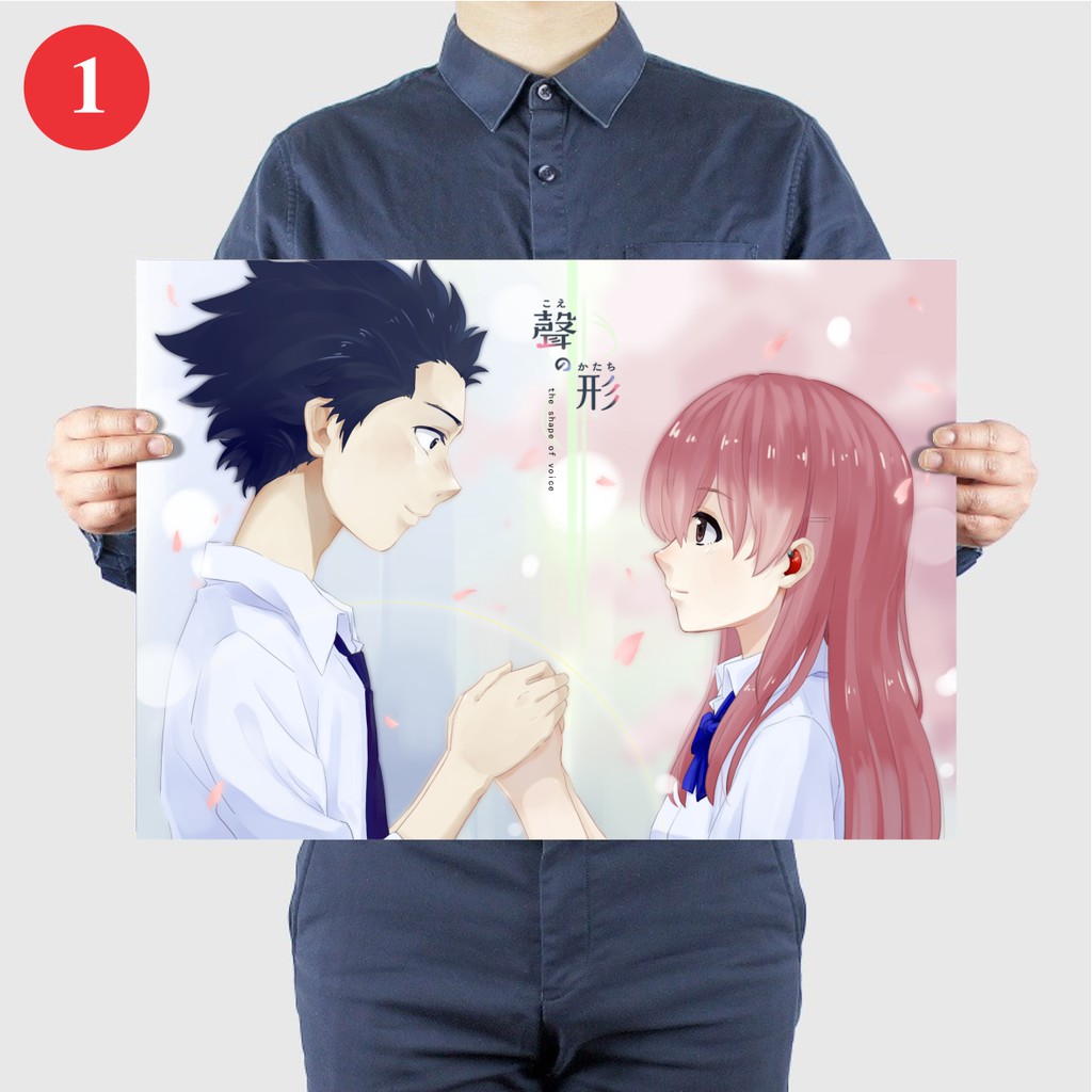 Tấm Poster A3 Anime The Shape Of Voice - Dáng Hình Âm Thanh - Koe no Katachi - Áp Phích Dán Tường Dán Kính By AnimeX