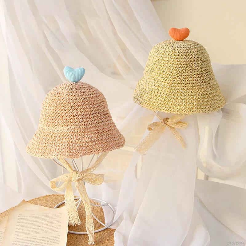 Nón cói tai bèo có dây cột dễ thương xinh xắn cho bé