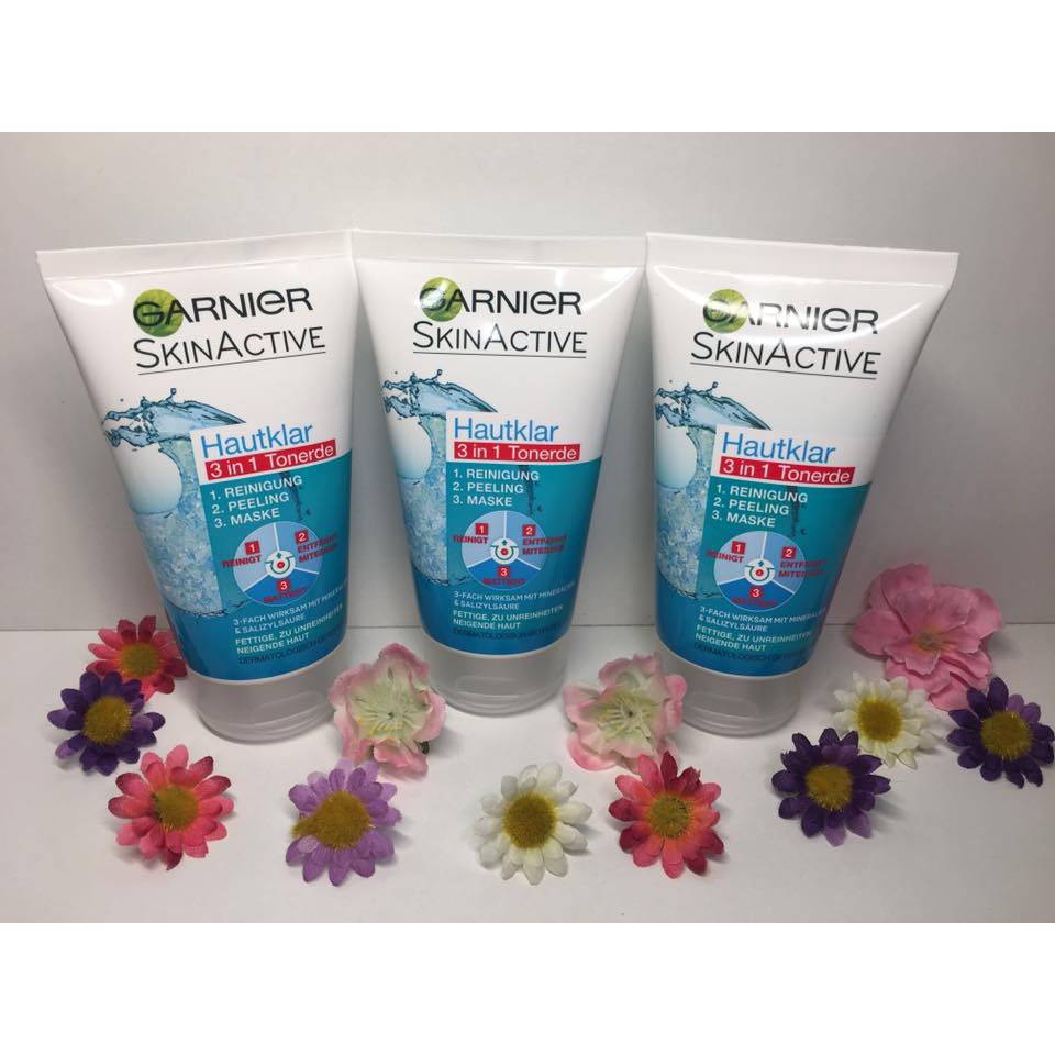 Sữa rửa mặt Garnier 3 in 1 Pháp xuất Đức