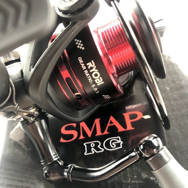 Máy câu cá RYOBI SMAP 8000 máy cực khoẻ y hình hàng nhập khẩu giá rẻ 9kka5rbal
