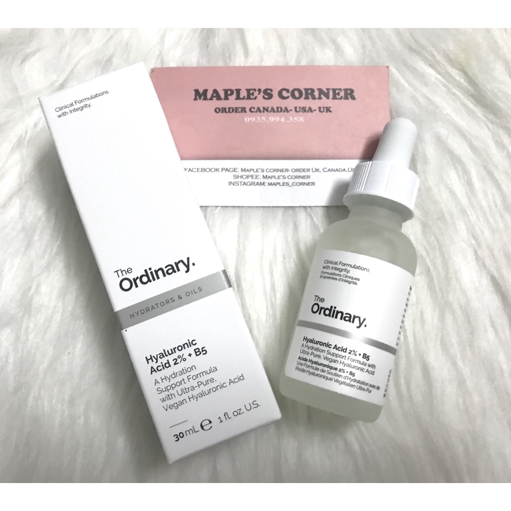 The Ordinary Hyaluronic Acid 2% +B5 Cấp ẩm hồi phục da