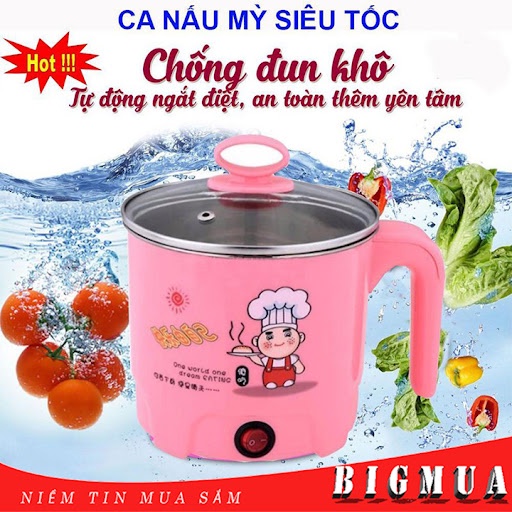 Nồi Lẩu Điện Mini, nồi lẩu, bếp đa năng 2 tầng kèm hấp, nồi nấu lẩu