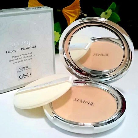 (chính hãng giá rẻ) Phấn Geo Trắng siêu mịn Sempre Happy & Please Pact | BigBuy360 - bigbuy360.vn