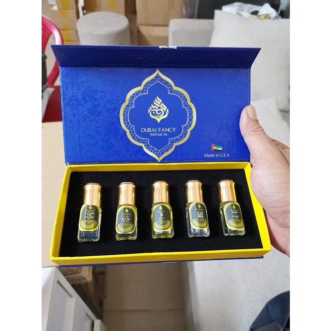 Set nước hoa dubai 5c mini UEA xanh
