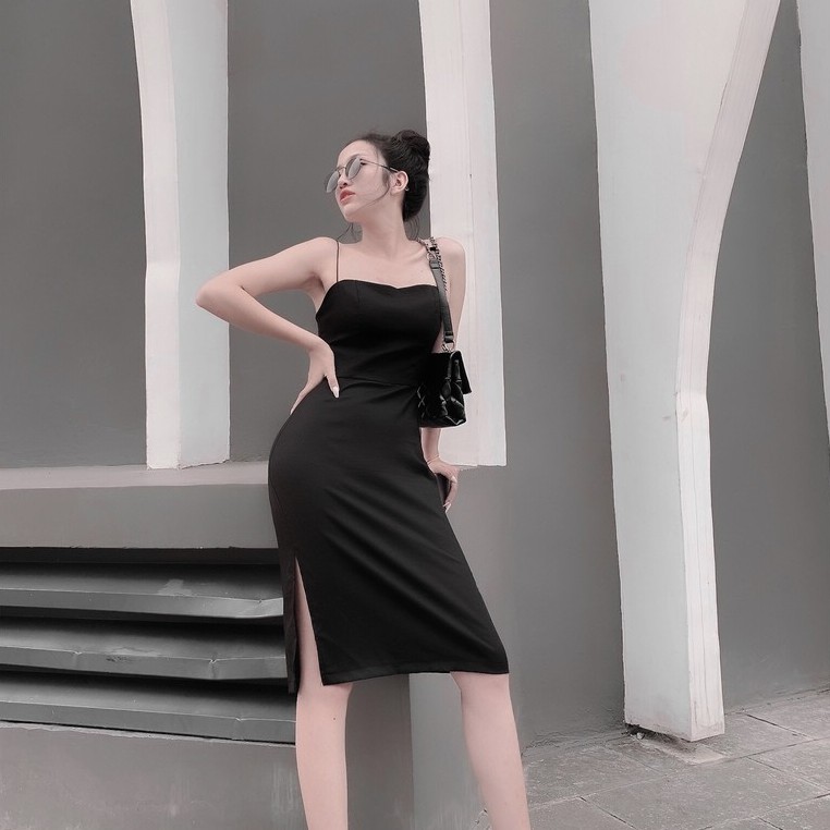 Váy đầm nữ hai dây Lylylorem TK03