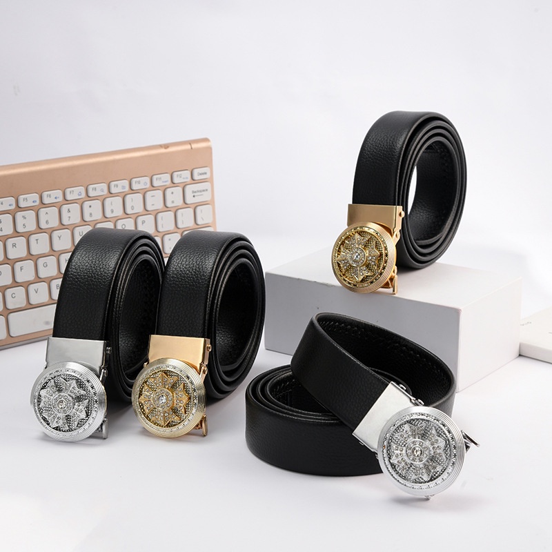 Thắt lưng nam khóa tự động, dây lưng nam cao cấp, thắt lưng mặt xoay nam, dây nịt da thời trang - TLX001