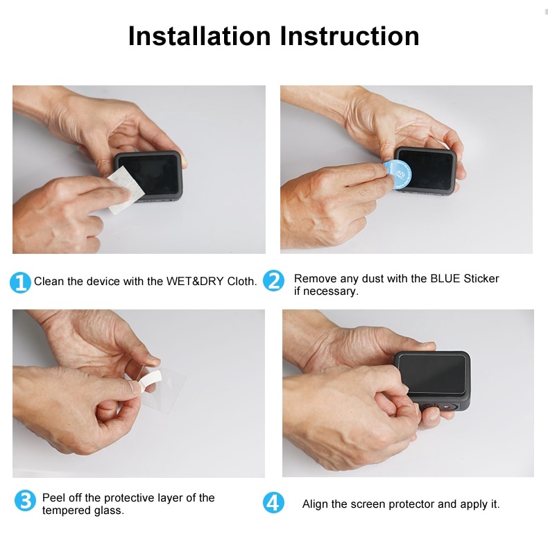 Kính Cường Lực Bảo Vệ Ống Kính Máy Ảnh GoPro Hero 8 Gopro8 Go pro 8