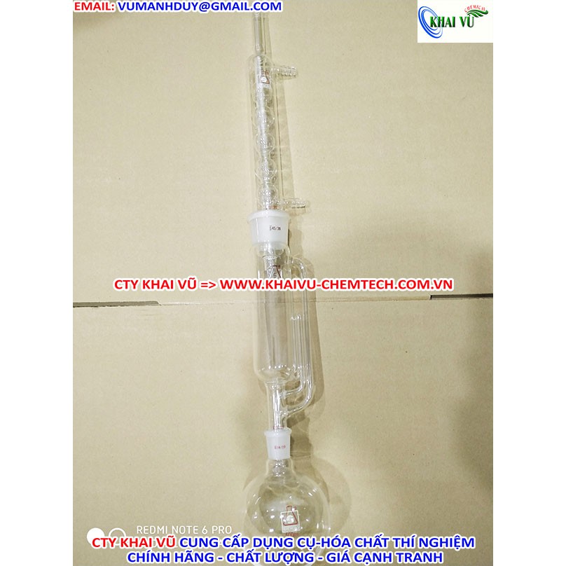 BỘ CHIẾT SOXHLET (250ML/500ML)