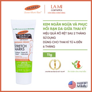 Mini Size Kem ngăn ngừa và hỗ trợ làm giảm rạn da Palmer s 11g