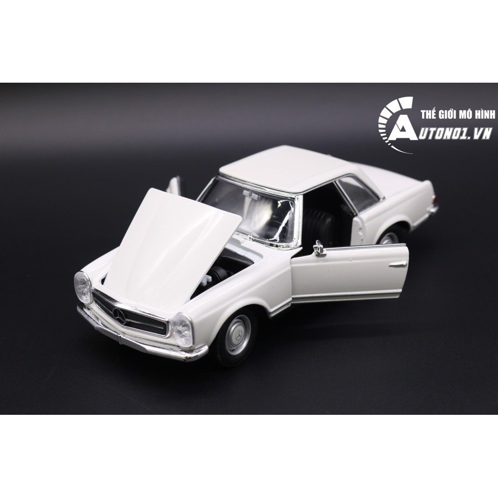 MÔ HÌNH XE MERCEDES-BENZ 230SL 1963 WHITE 1:24 WELLY 6650