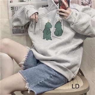 Áo hoodie khủng long đội gà _LD