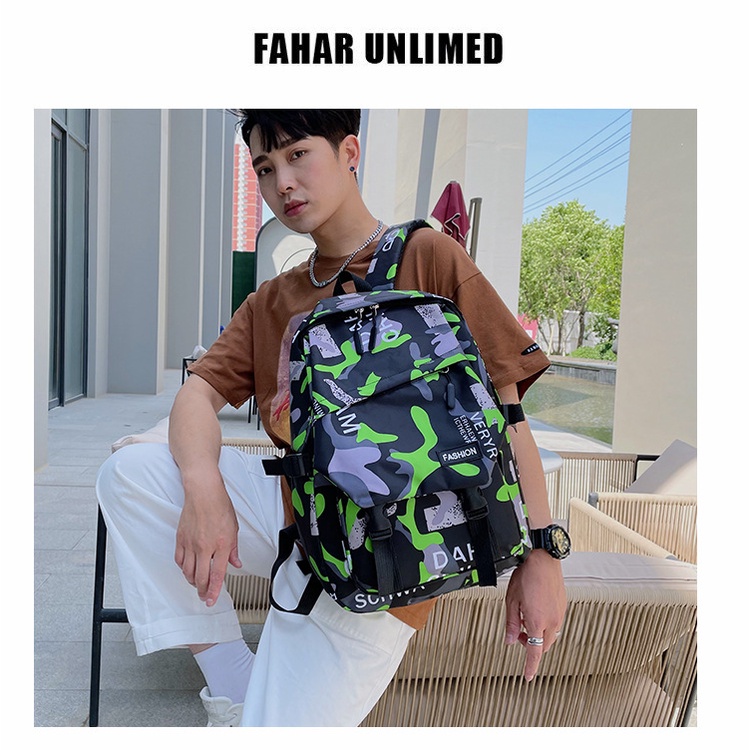 Balo nam cấp 2, 3 sinh viên đi học thời trang chống thấm nước phong cách Hàn Quốc, cặp sách trung- đại học