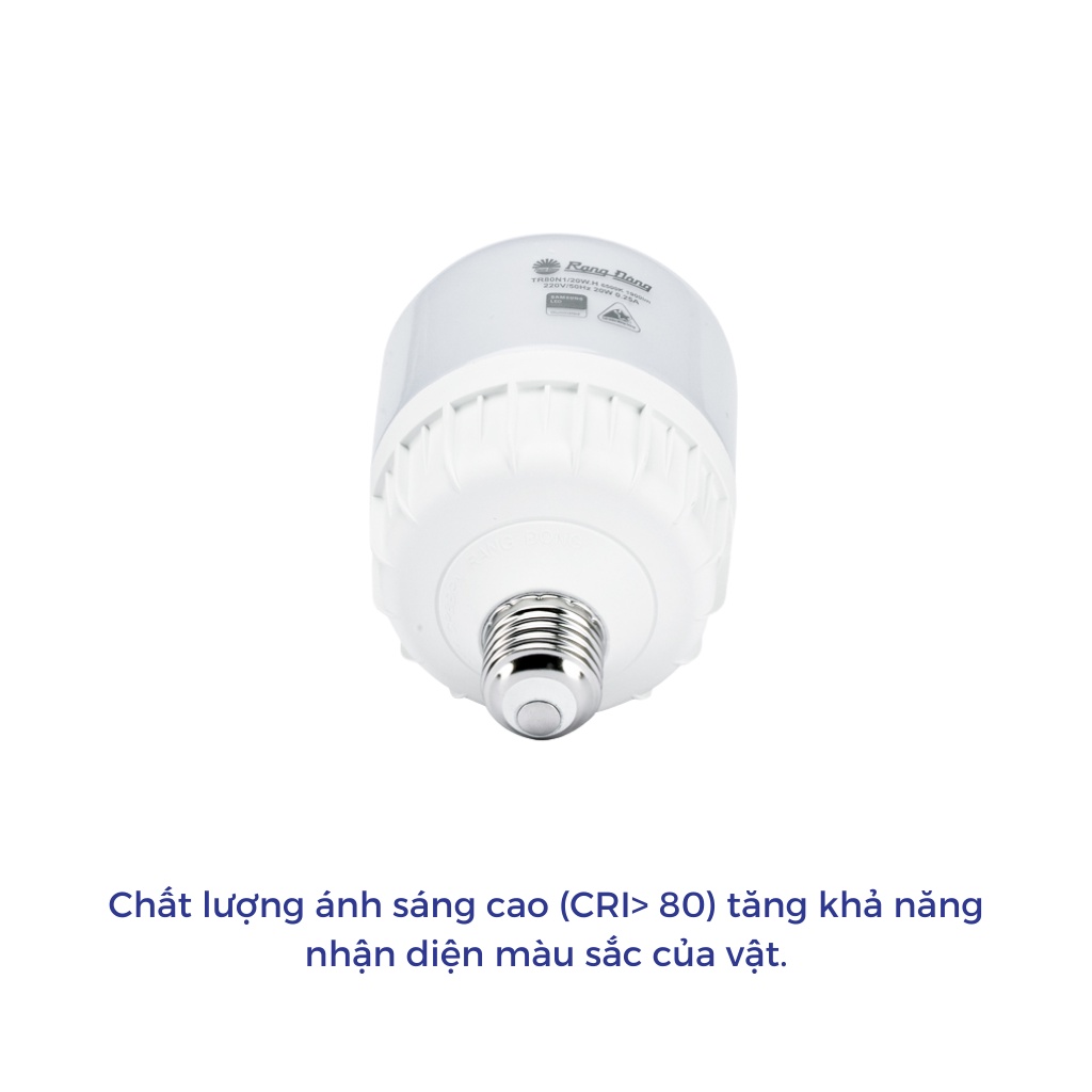 Bóng đèn led bulb trụ 12W Rạng Đông, siêu sáng tiết kiệm điện, Model LED TR60N2/12W