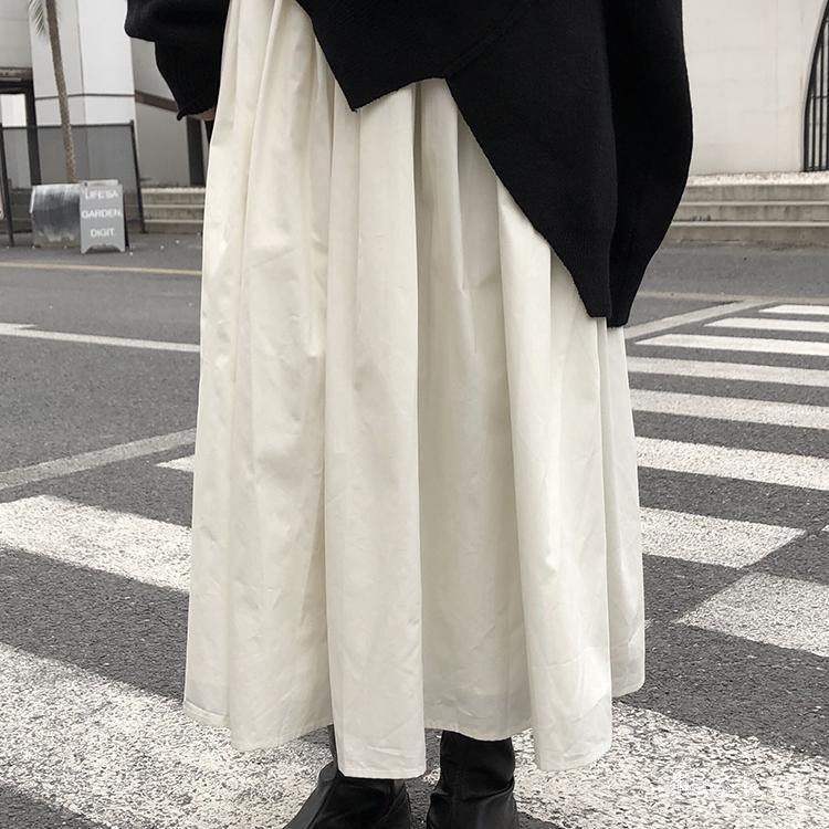 Chân Váy Đen Cạp Cao Phong Cách Nhật Bản Thời Trang Thu Đông 2021 | BigBuy360 - bigbuy360.vn