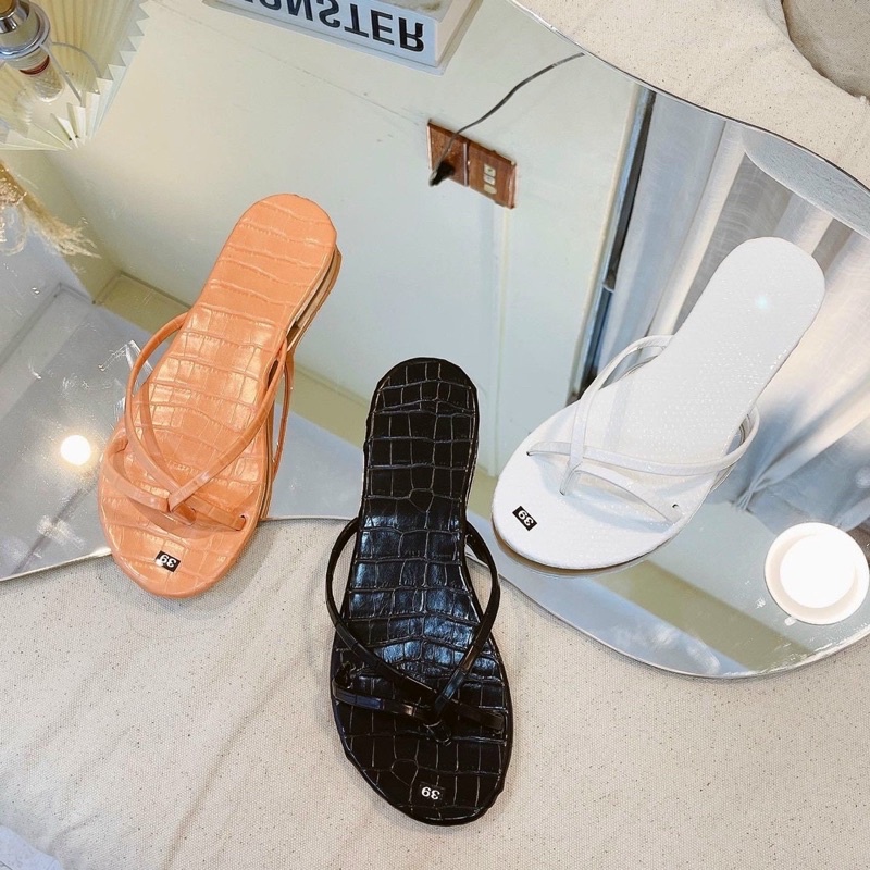 DÉP DÂY XỎ NGÓN DA RẮN SI BÓNG XINH ƠI LÀ XINH ❤️