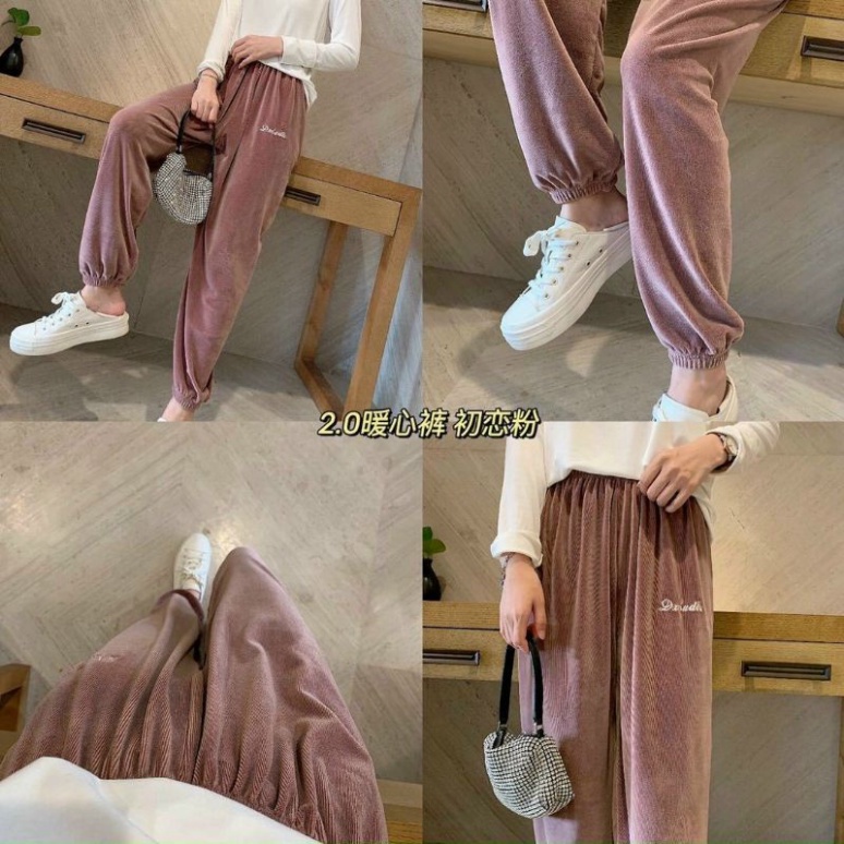 Quần nhung gân kiểu mới 2022FREESHIPQuần  jogger nỉ nữ hàng loại 1 siêu hot