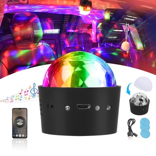 Đèn LED hình quả cầu có thể xoay đầu cắm USB trang trí xe hơi