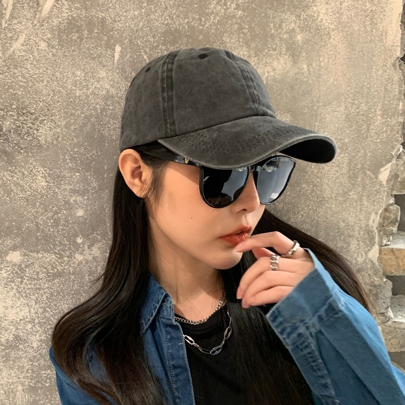 Nữ Mũ Lưỡi Trai Nón Lưỡi Trai Màu Trơn Phong Cách Cá Tính Thời Trang Nam Nữ