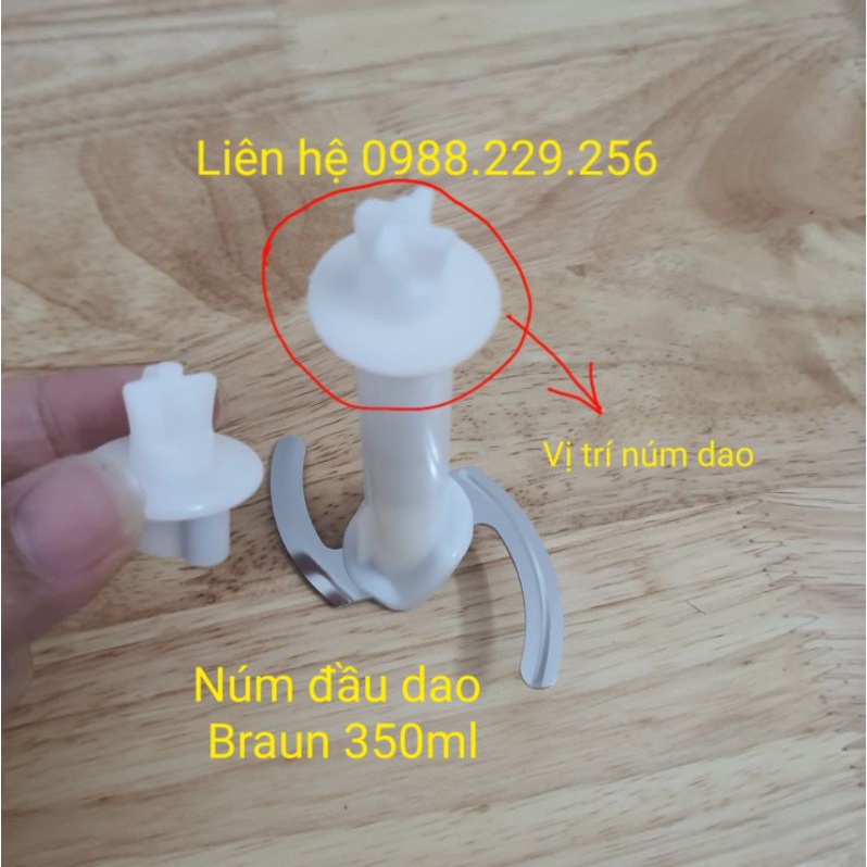 Phụ kiện máy xay cầm tay Braun hoa khế nắp đầu dao khô HC 350ml cho máy xay Braun MQ5245 MQ3045 MQ5045