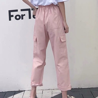 Quần kaki màu hồng