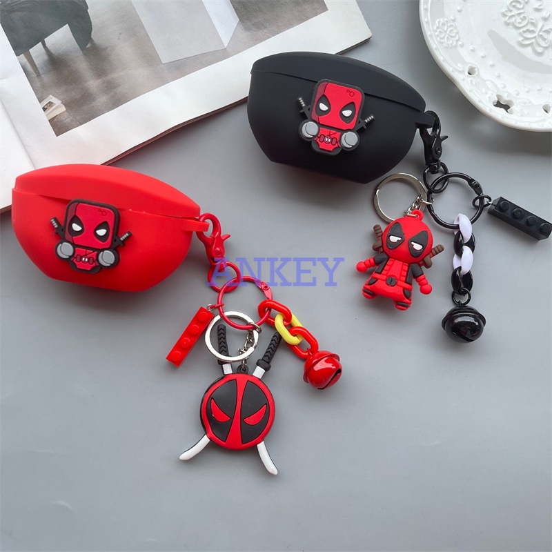 Sony WF-SP800N WF-1000XM4 WF-1000XM3 XB700 C500 H800 Vỏ Bảo Vệ Hộp Sạc Tai Nghe Hình Deadpool Chống Nước